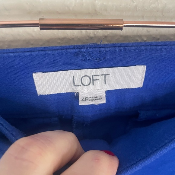LOFT The Riviera Slim Pants in Royal Blue - Picture 4 of 7